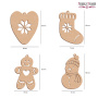 Set of Christmas tree ornaments "Winter Attributes", 10pcs - 7