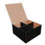 Подарочная Коробка на 4 секции с откидной крышкой, Набор DIY #286
