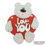 Blank for decoration "Love you-1" #129 - 1