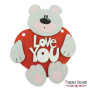 Rohling für Dekoration "Love you-1" #129