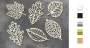 Zestaw tekturek Jesienne liście 10х15 cm #820