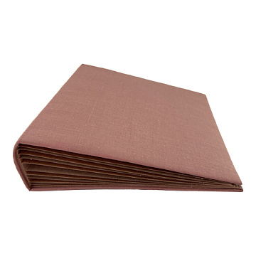 Blank album with a soft fabric cover Cocoa Kraft, 20cm x 20cm, 10 sheets