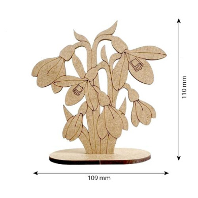 figurine for painting and decorating #538 "the blooming snowdrops" - 2 figurine for painting and decorating #538 "the blooming snowdrops" - 2