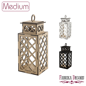Decorative lantern Lattice, size M, #060