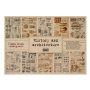 Set of one-sided kraft paper for scrapbooking History and architecture 16,5’’x11,5’’, 10 sheets