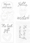 Set of 8pcs 10х15cm for coloring and creating greeting cards Huge Winter EN - 0