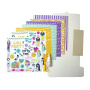 Zestaw DIY do stworzenia pop-up karty "Party Girl" 14 cm x 16 cm