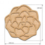  Art board Pine cone 24х24 cm - 0