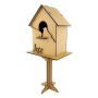 Blank do dekorowania "Domek dla ptaków" na prostej nodze, #363