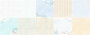 Double-sided scrapbooking paper set Dreamy baby boy 12"x12", 10 sheets - 0