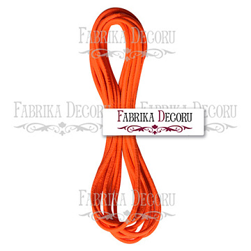 Elastic round cord, color Orange