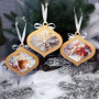 DIY wooden set “Cozy Winter” for making 3 Christmas tree decorations, #054 - 8