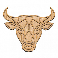 art-board-bull-head-26-30-cm