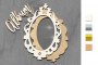 Baza do megashakera, 15cm x 15cm, Figurowa ramka Owalne lustro