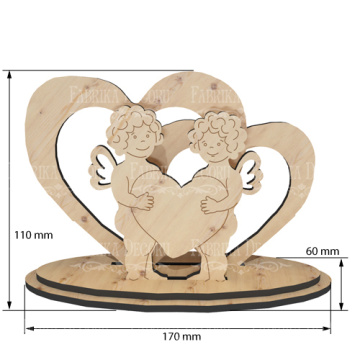 Blank for decoration #372 Cupids #2 - 2 Blank for decoration #372 Cupids #2 - 2