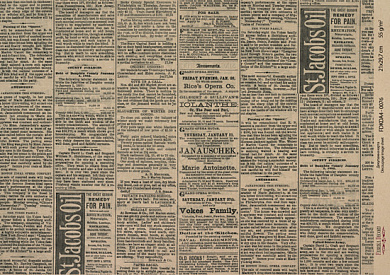 декупажная карта на крафт бумаге 29,7x21см, "vintage newspaper", #0076 фабрика декору