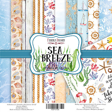 Zestaw papieru do scrapbookingu "Sea Breeze" 30,5cm x 30,5cm