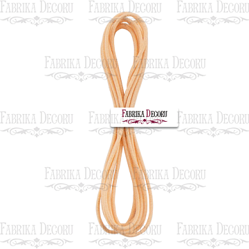 Elastic round cord, color Peach