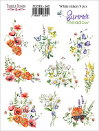 набор наклеек (стикеров) 9 шт summer meadow #345