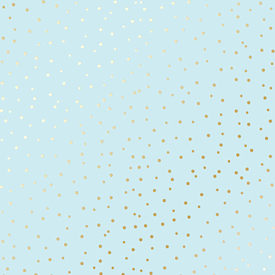 лист односторонней бумаги с фольгированием, дизайн golden drops blue, 30,5см х 30,5 см
