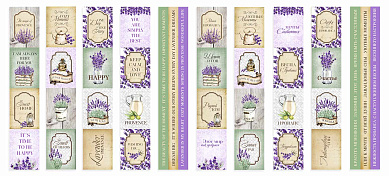 набор полос с картинками для декорирования lavender provence 5 шт 5х30,5 см
