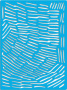 Stencil reusable, 15 cm x 20 cm Abstract boho pattern, #449