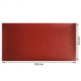 Piece of PU leather for bookbinding with gold pattern Golden Mini Drops Red, 50cm x 25cm - 0