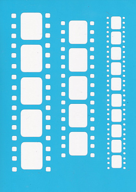 трафарет многоразовый 15x20см кинопленка #064 фабрика декору