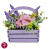 floristic interior composition "лавандовий презент", 160 x 130 x 160 mm 