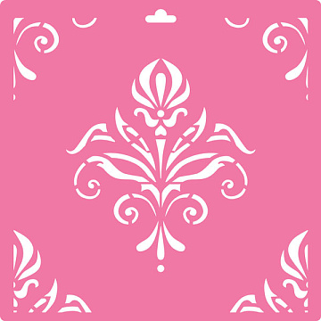 Stencil for decoration XL size (30*30cm), Royal lily #137