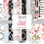 Doppelseitig Scrapbooking Papiere Satz Sensual Love, 30.5 cm x 30.5cm, 10 Blätter