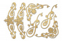 Spanplatten-Set Monogramm mit Schneeflocke #630