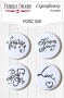 Set mit 4 Flair-Buttons für Scrapbooking #026