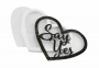 Shaker Maßset "Heart-Say yes" 9.8х8.3 (3.9"x3.3")