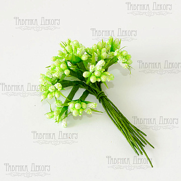 Set of decorative sprigs Lime 12pcs