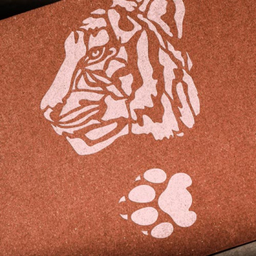 Stencil reusable, 15x20cm Tiger head, #420 - 2 Stencil reusable, 15x20cm Tiger head, #420 - 2