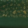 Stück PU-Leder zum Buchbinden mit Goldmuster Golden Dill Dunkelgrün, 50cm x 25cm