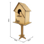 Blank for decoration "Birdhouse" on a straight leg, #363 - 0