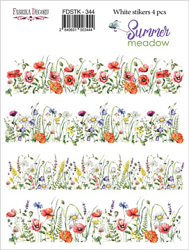 Set of stickers 4 pcs Summer meadow #344