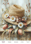 Decoupage card «Spring flowers-15» #000979, 21cm x 29,7cm