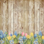 Sheet of double-sided paper for scrapbooking Botany spring #25-03 12"x12"