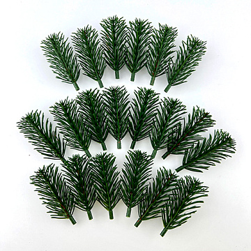 Set of artificial Christmas tree branches, Green, 20 pcs