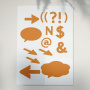 Stencil for crafts 15x20cm "Signs" #016 - 0