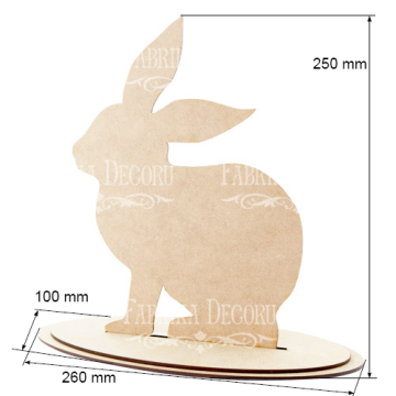 Blank for decoration "Bunny" #246 - 2