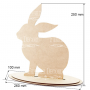 Blank for decoration "Bunny" #246 - 0