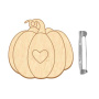 Brooch blank for coloring #100 “Romantic pumpkin”
