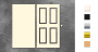 Chipboard embellishments set, Doors with decoration, 10х15 см, #830