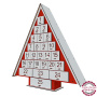 Advent calendar for 25 days, Red - White, assembled - 0