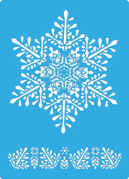 Bastelschablone 15x20cm "Snowflake 1" #198