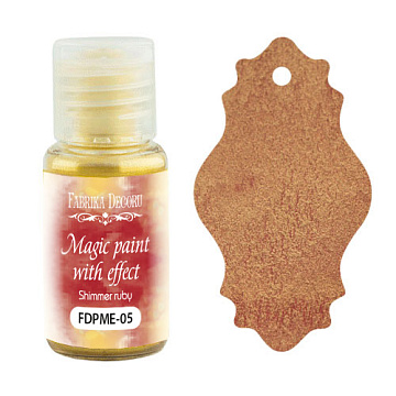 Dry paint Magic paint with effect Shimmer ruby 15ml